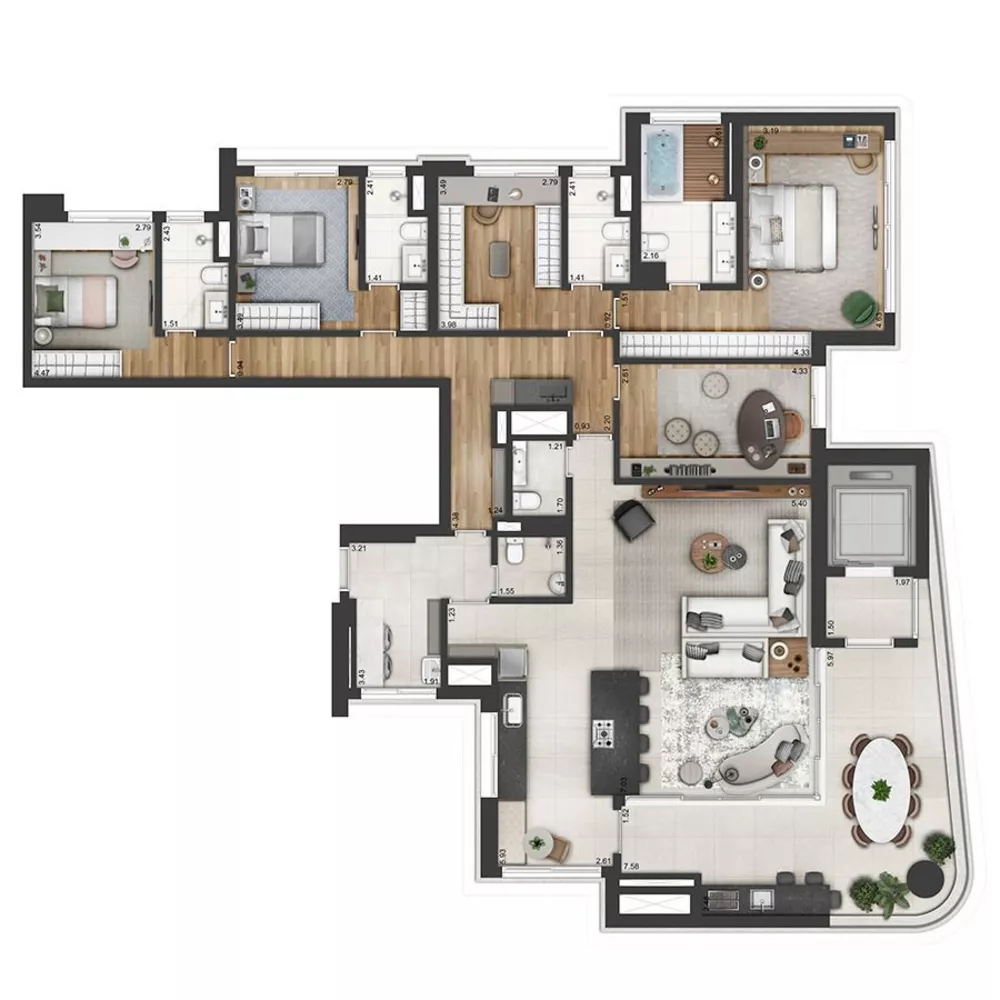 Apartamento, 3 quartos, 173 m² - Foto 11