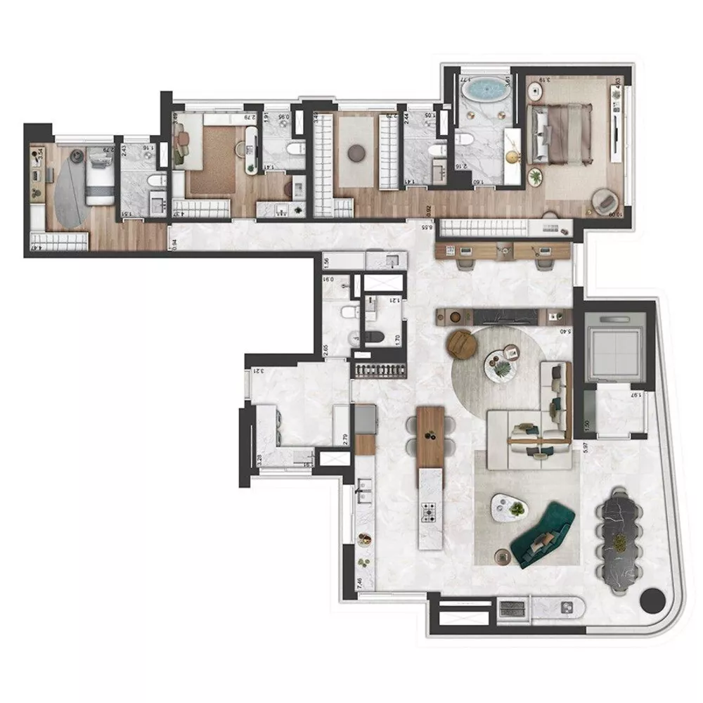 Apartamento, 3 quartos, 173 m² - Foto 50