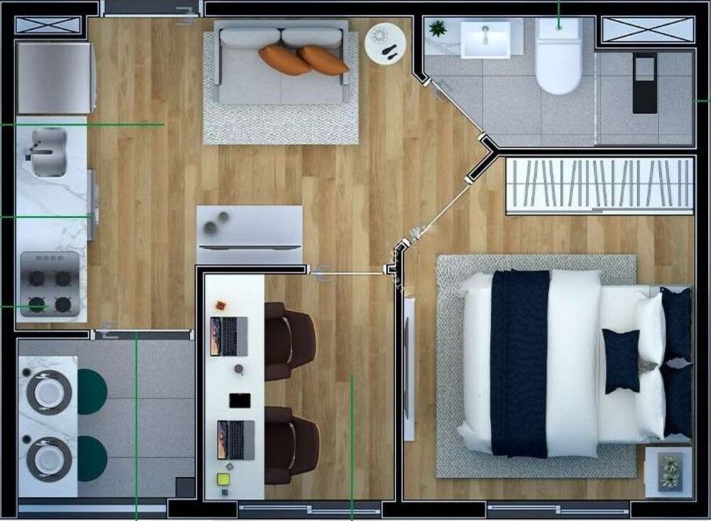 Cobertura, 1 quarto, 69 m² - Foto 20