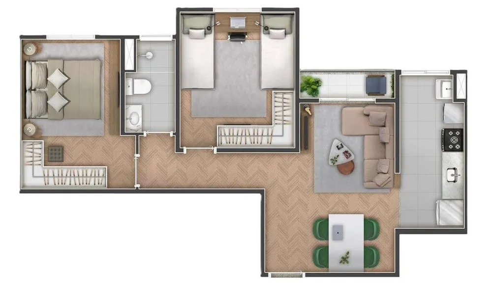 Apartamento, 2 quartos, 51 m² - Foto 8