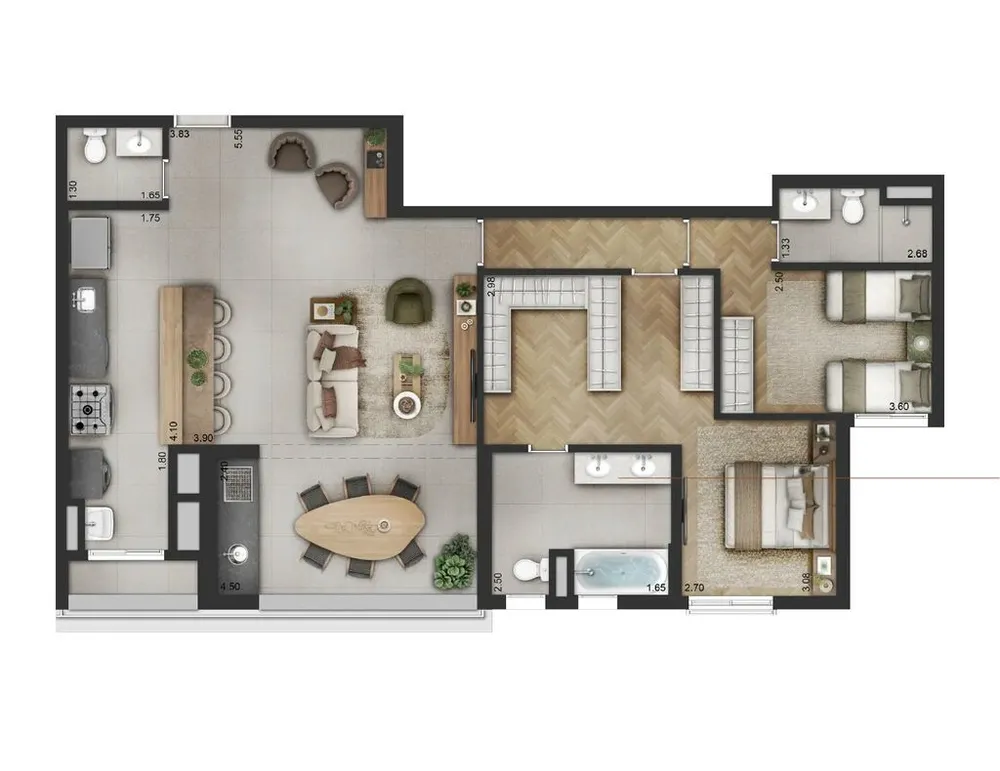Apartamento, 4 quartos, 141 m² - Foto 8