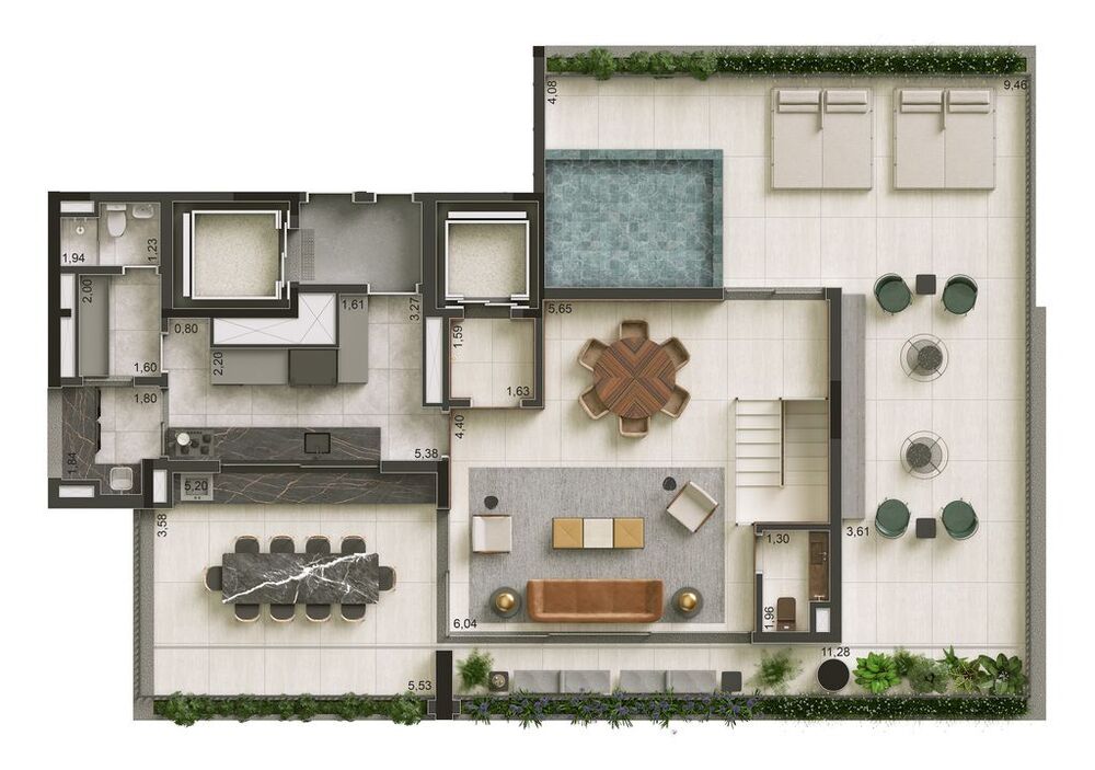 Apartamento, 3 quartos, 207 m² - Foto 1