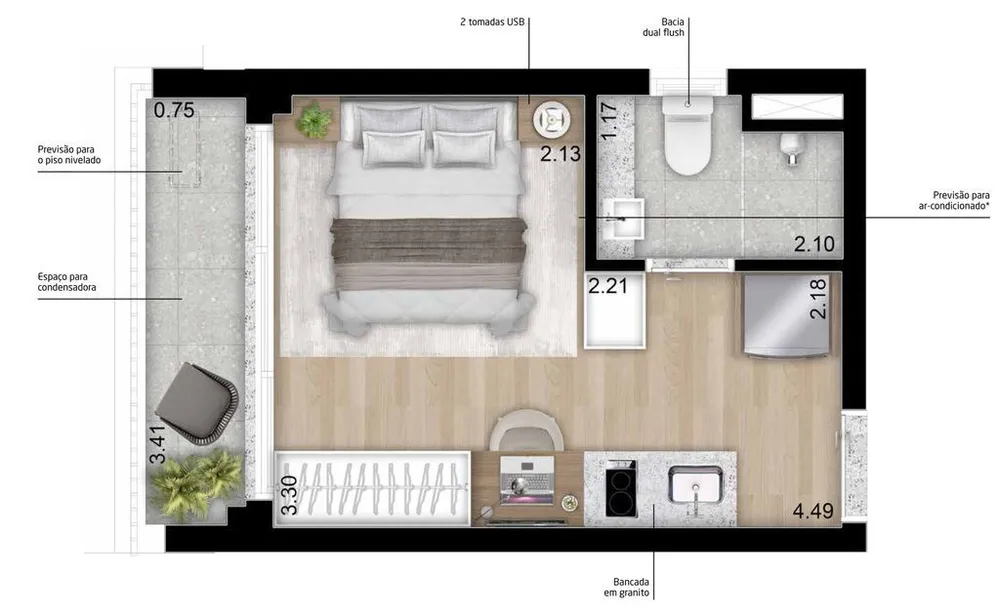 Apartamento, 1 quarto, 82 m² - Foto 6