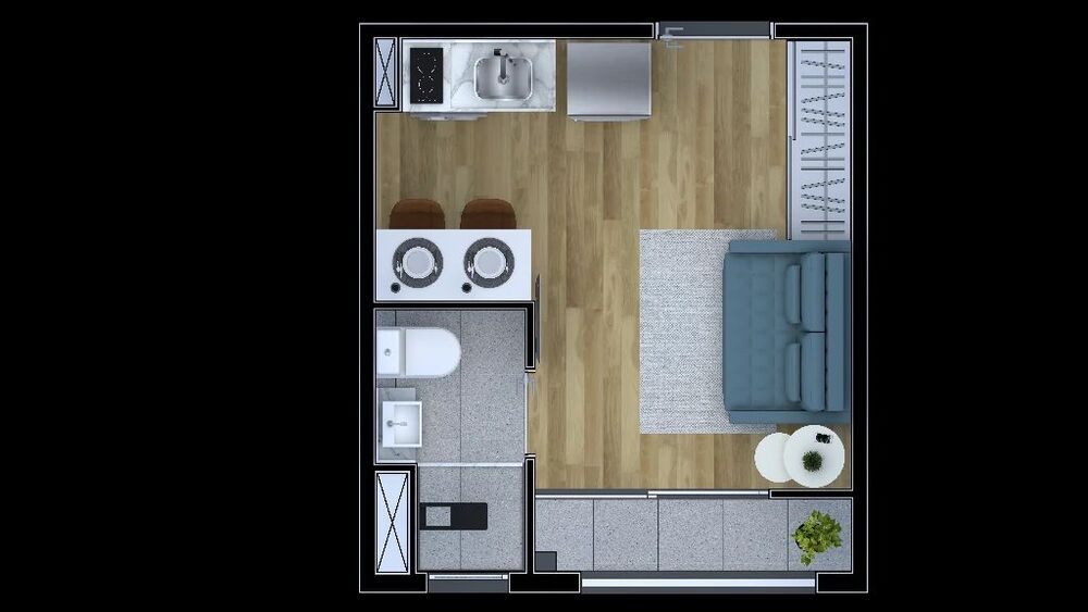 Apartamento, 1 quarto, 27 m² - Foto 8