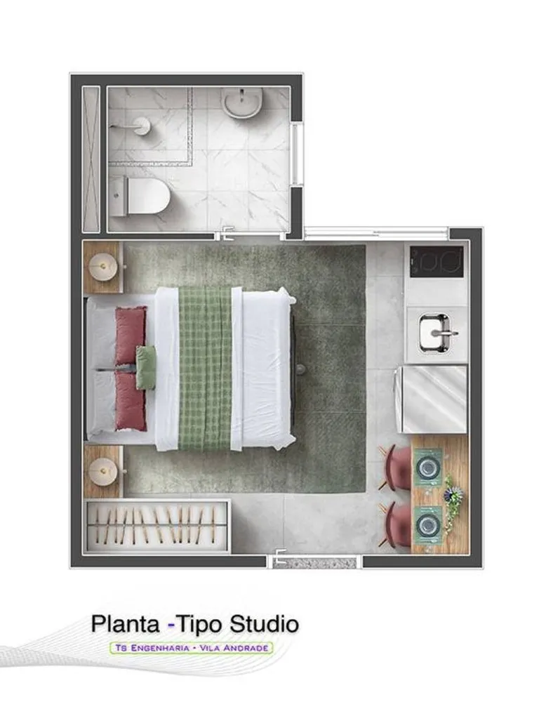 Apartamento, 1 quarto, 27 m² - Foto 7