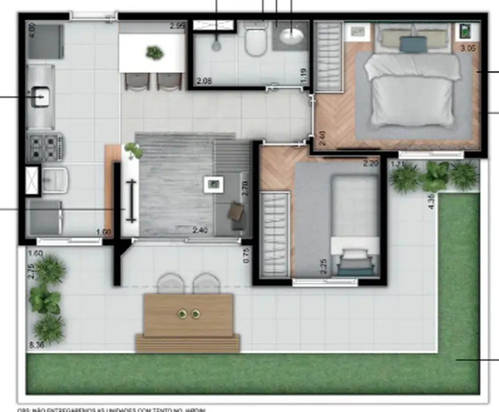 Apartamento, 2 quartos, 37 m² - Foto 6