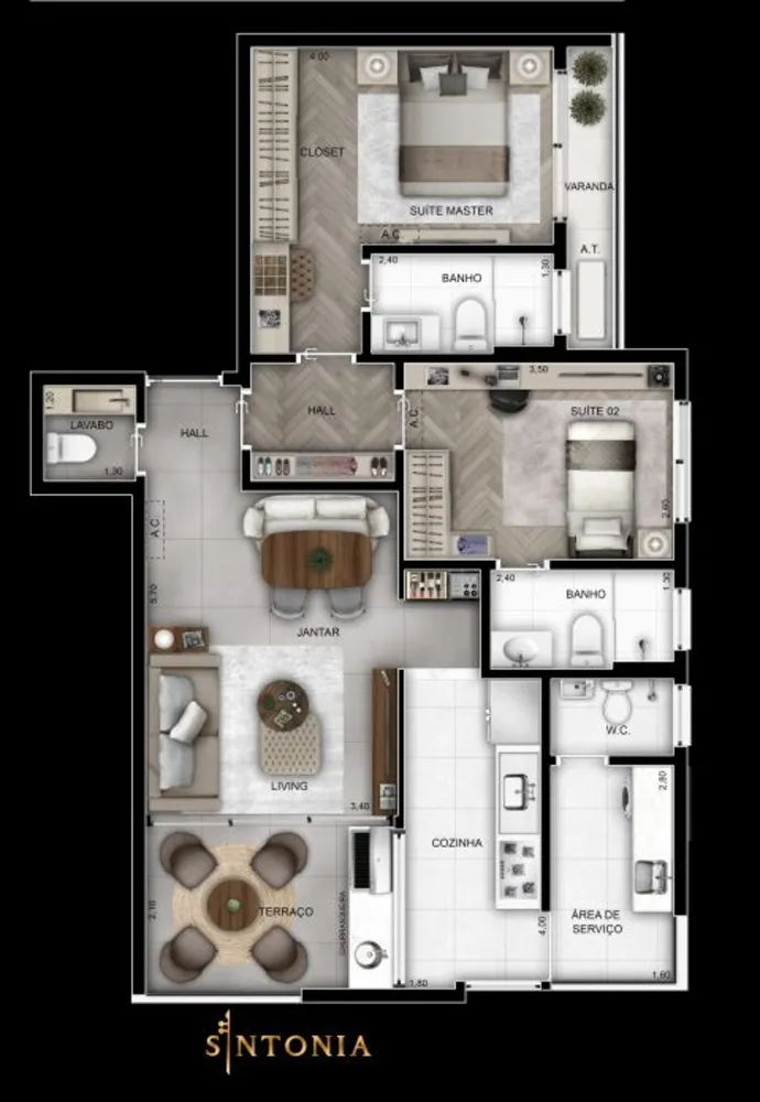 Apartamento, 4 quartos, 162 m² - Foto 8