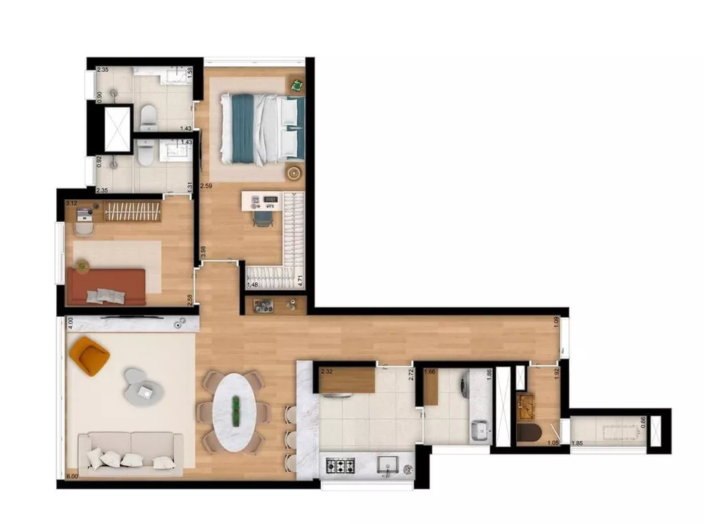 Apartamento à venda com 2 quartos, 81m² - Foto 4