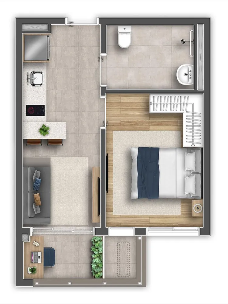Apartamento, 1 quarto, 36 m² - Foto 11