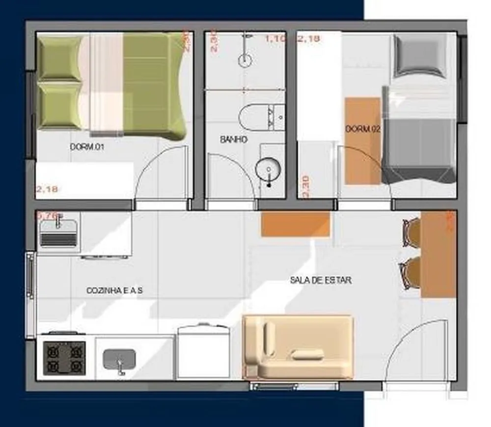 Apartamento, 1 quarto, 27 m² - Foto 4
