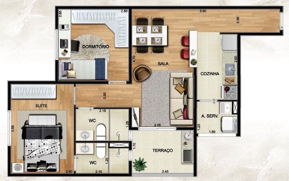 Apartamento, 3 quartos, 71 m² - Foto 21
