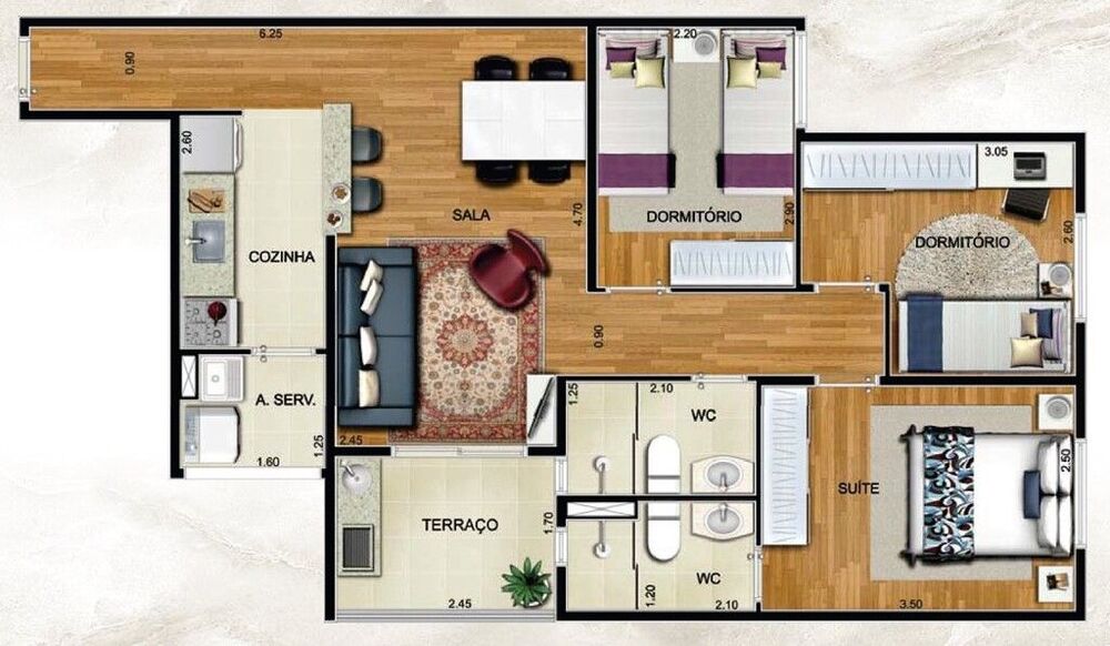 Apartamento, 3 quartos, 71 m² - Foto 22