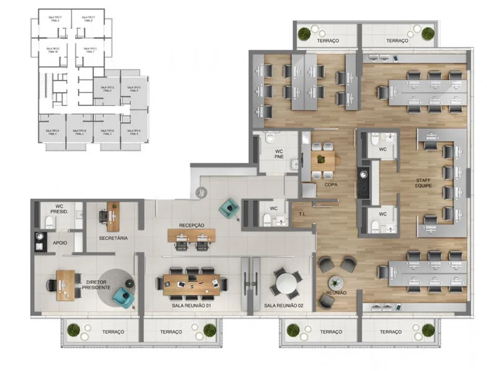 Sala-Conjunto, 32 m² - Foto 7
