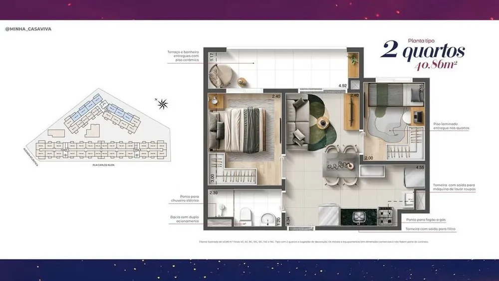 Apartamento, 2 quartos, 37 m² - Foto 11