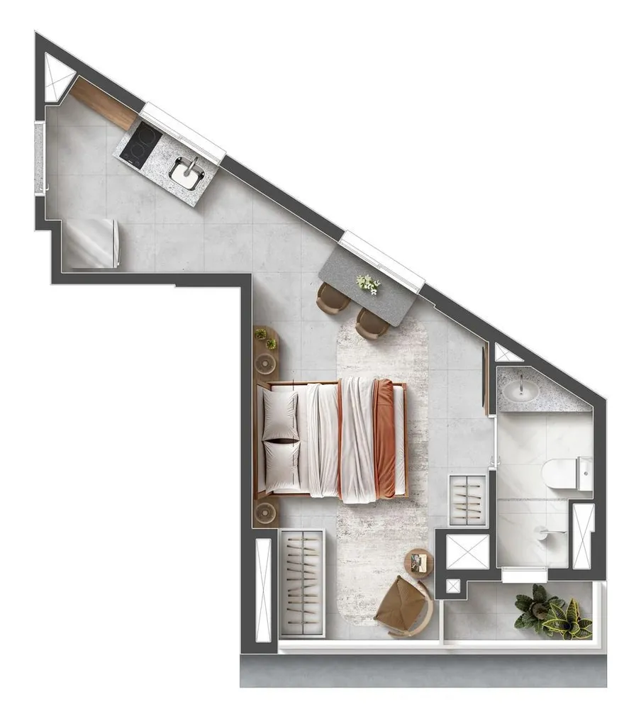 Apartamento, 1 quarto, 49 m² - Foto 5