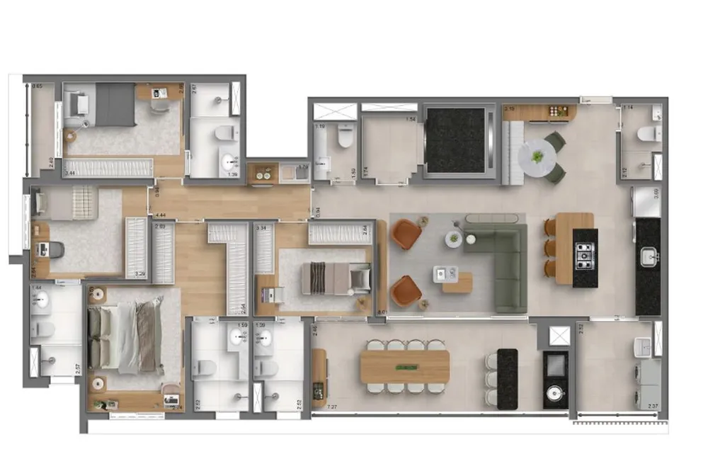 Apartamento, 3 quartos, 120 m² - Foto 9