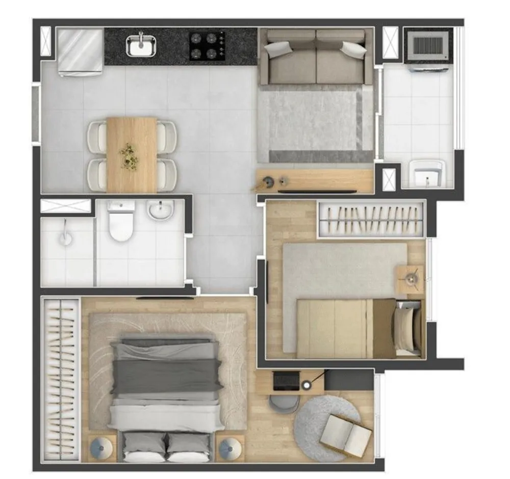 Apartamento, 1 quarto, 49 m² - Foto 7