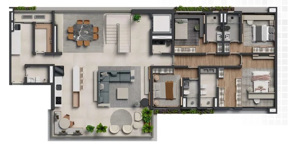Apartamento, 3 quartos, 205 m² - Foto 6