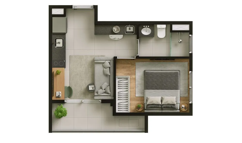 Apartamento, 1 quarto, 37 m² - Foto 7