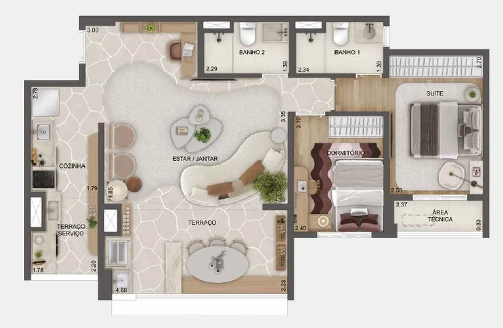 Apartamento, 1 quarto, 41 m² - Foto 4