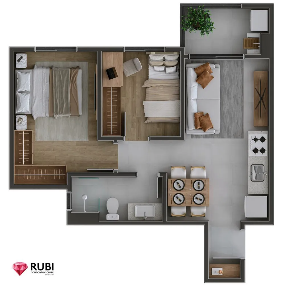 Apartamento, 1 quarto, 33 m² - Foto 8