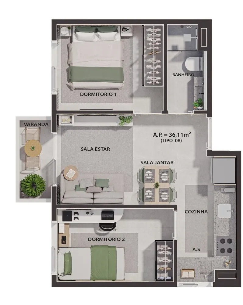Kitnet-Studio, 26 m² - Foto 7