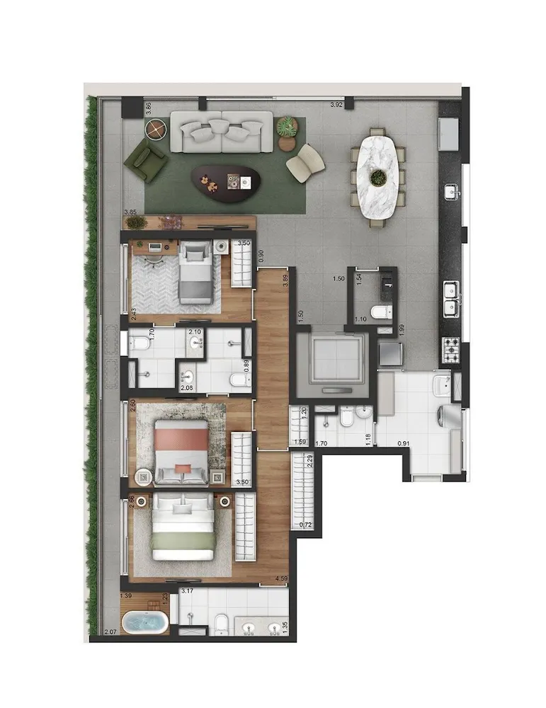 Apartamento, 3 quartos, 150 m² - Foto 11