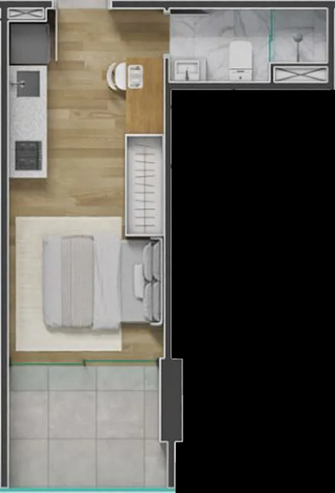 Cobertura, 1 quarto, 63 m² - Foto 7
