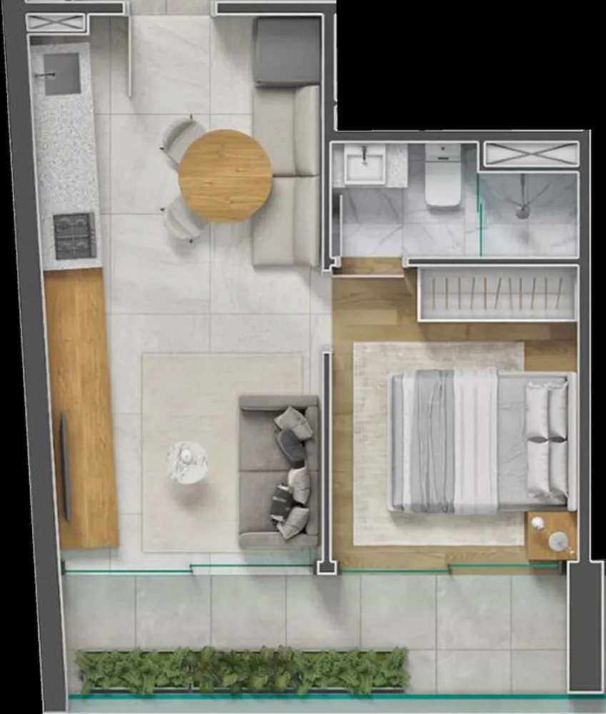 Cobertura, 1 quarto, 63 m² - Foto 6