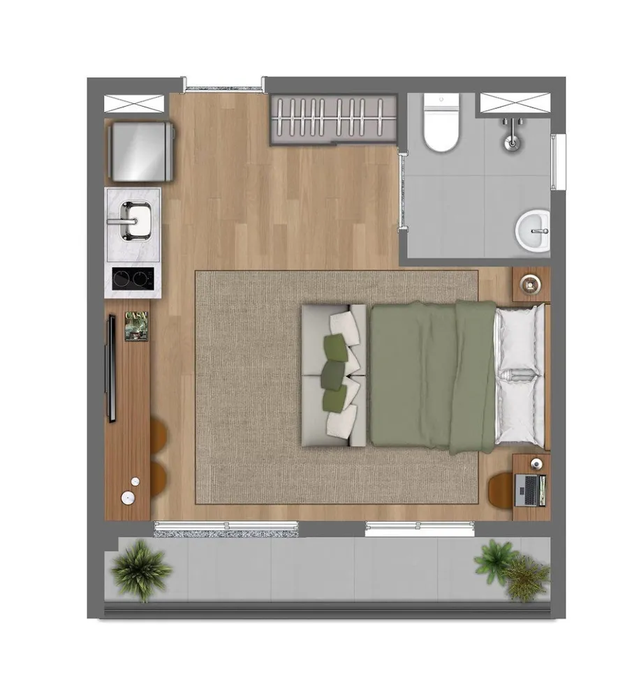 Apartamento, 2 quartos, 45 m² - Foto 8