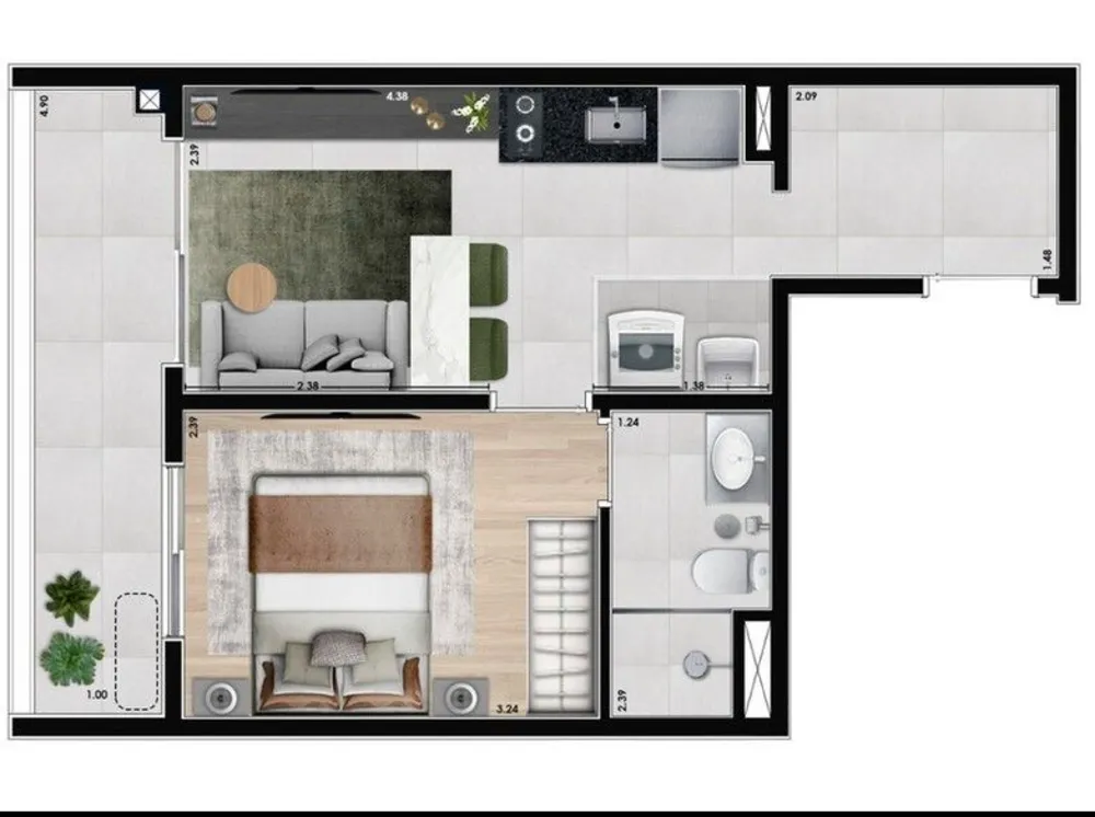 Apartamento, 2 quartos, 78 m² - Foto 4