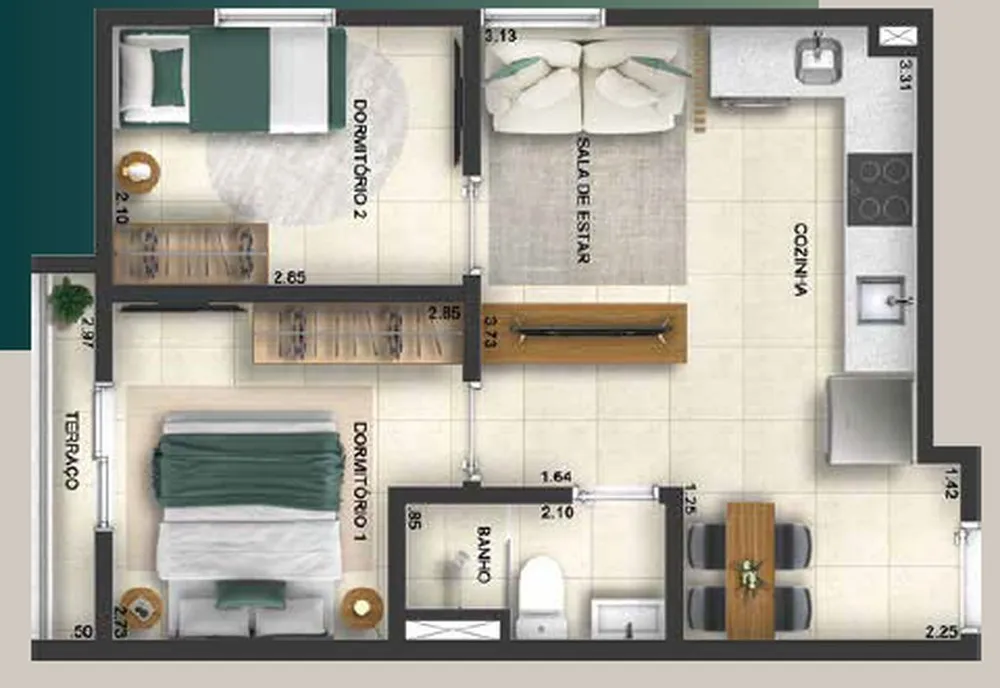 Apartamento, 2 quartos, 99 m² - Foto 4