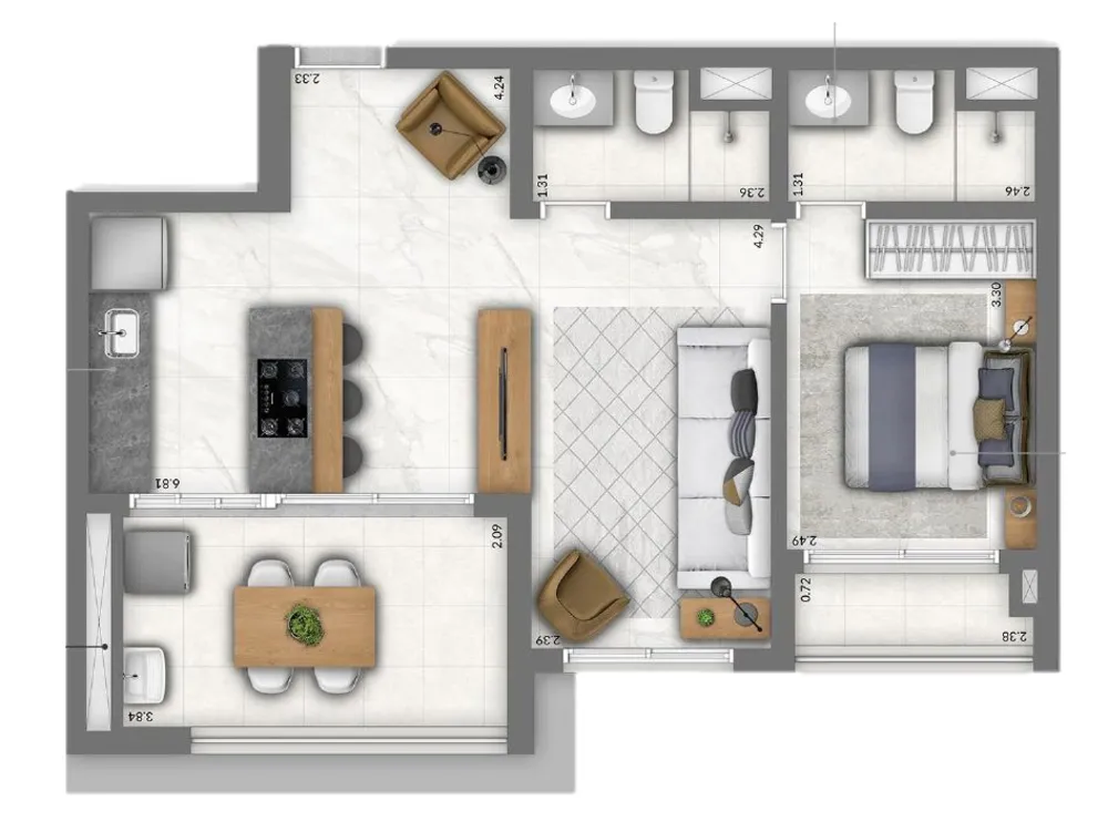 Apartamento, 2 quartos, 88 m² - Foto 10