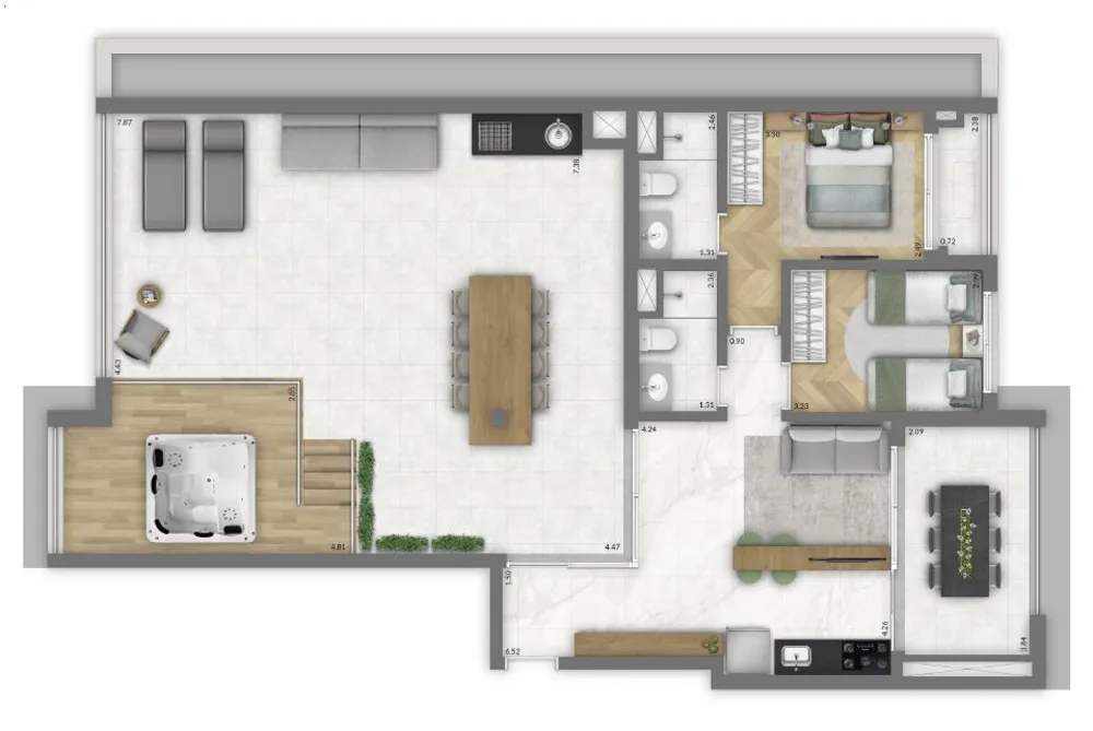 Apartamento, 2 quartos, 88 m² - Foto 9