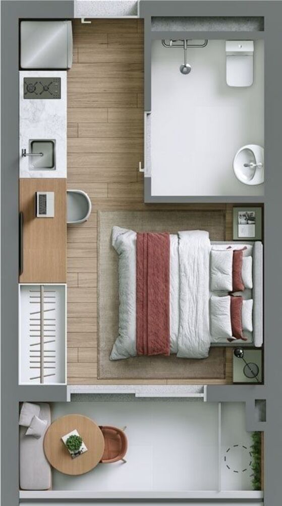 Kitnet-Studio, 51 m² - Foto 7