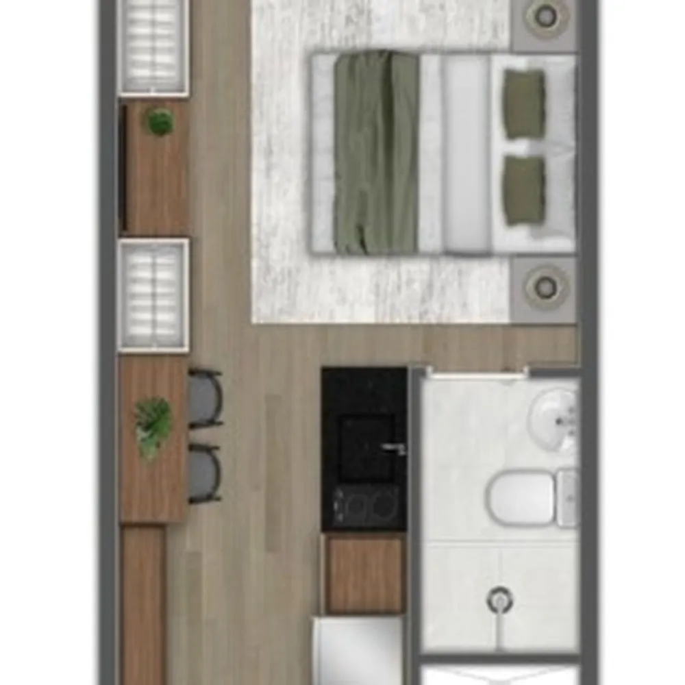 Kitnet-Studio, 17 m² - Foto 5