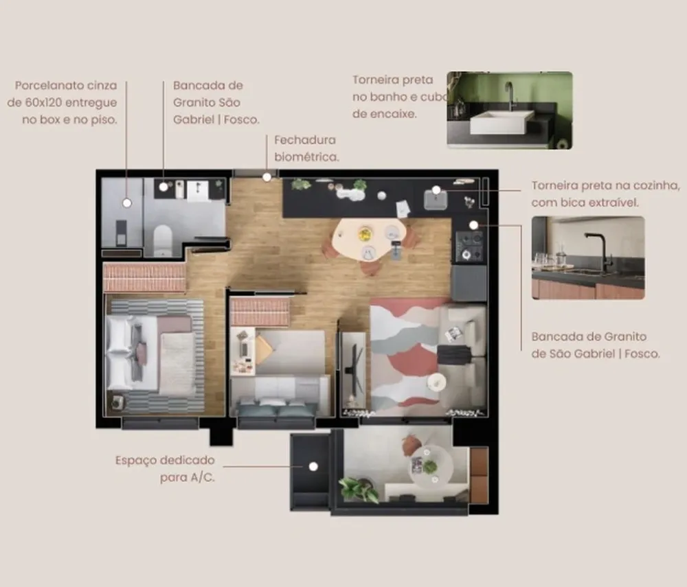 Kitnet-Studio, 29 m² - Foto 3