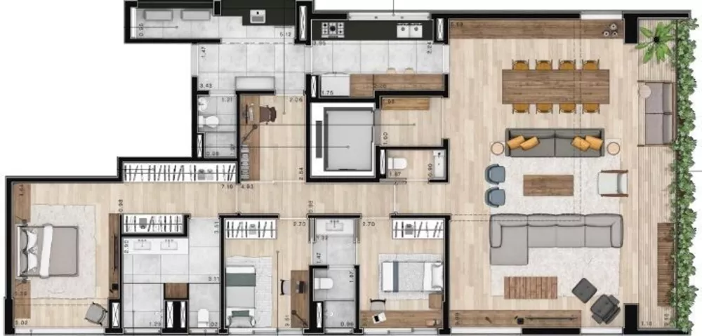 Apartamento à venda com 2 quartos, 134m² - Foto 4