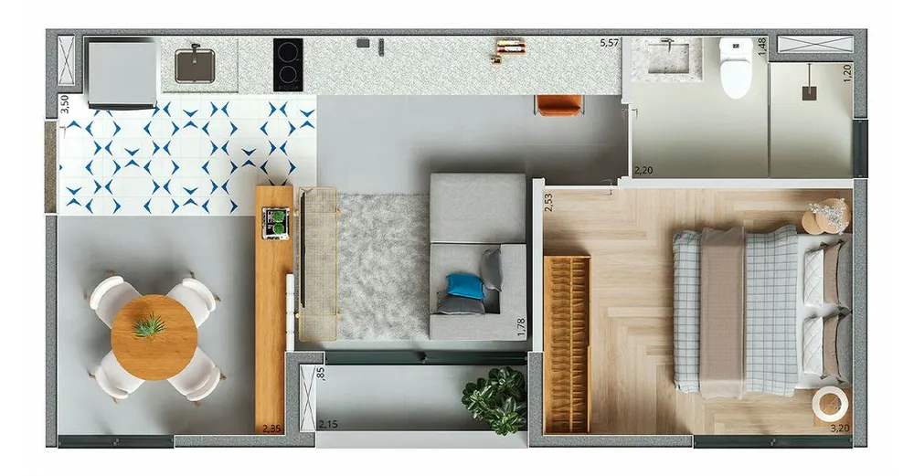 Apartamento, 2 quartos, 36 m² - Foto 7