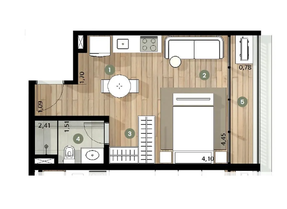 Apartamento, 2 quartos, 60 m² - Foto 5