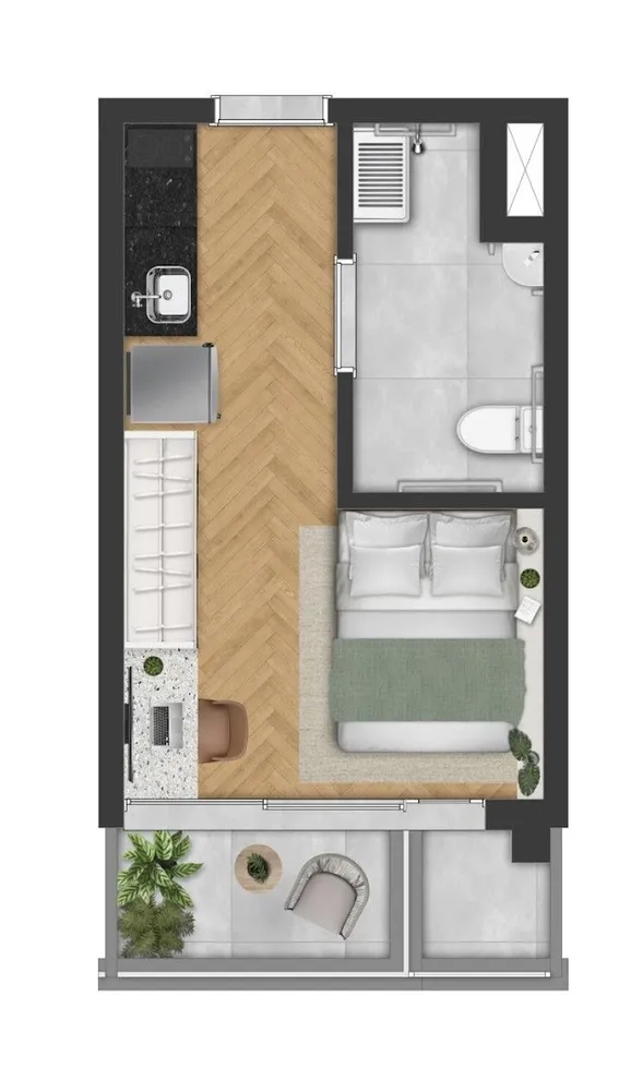 Kitnet-Studio, 20 m² - Foto 8