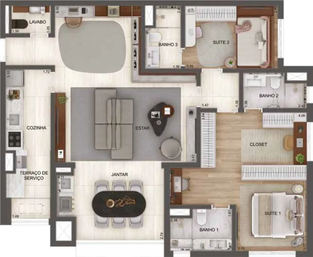 Apartamento, 3 quartos, 111 m² - Foto 11