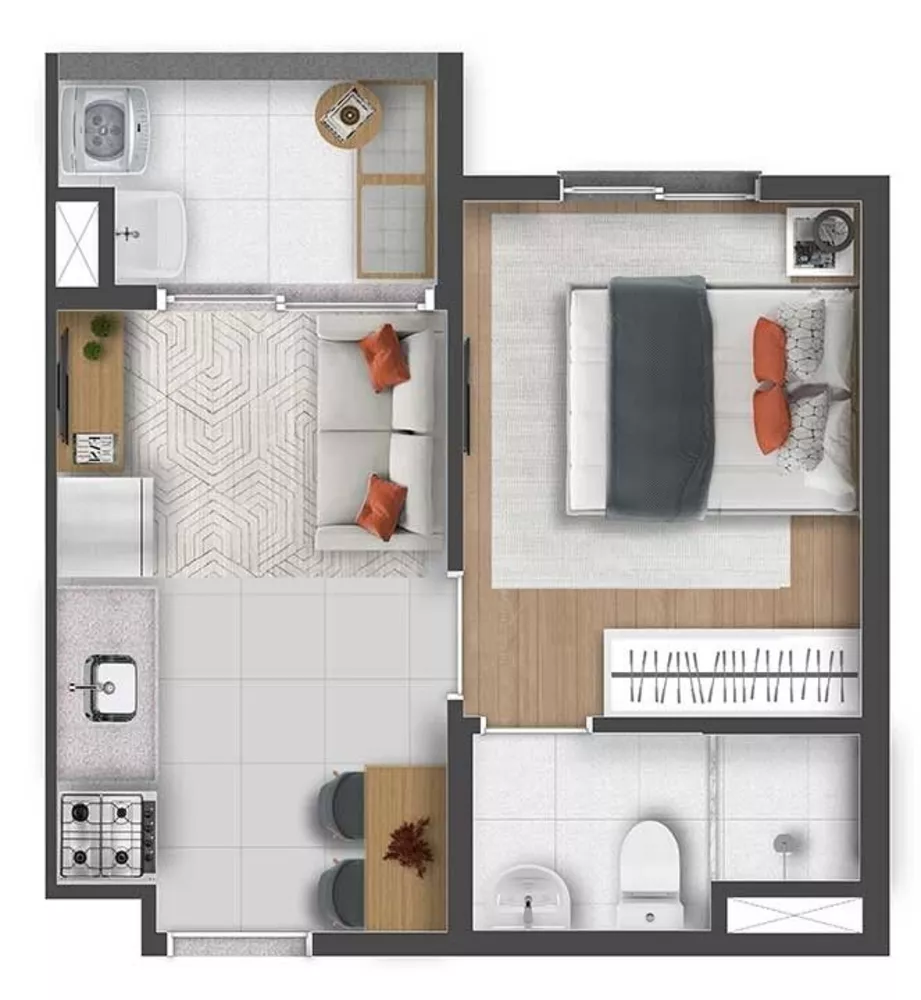 Apartamento à venda com 1 quarto, 25m² - Foto 5