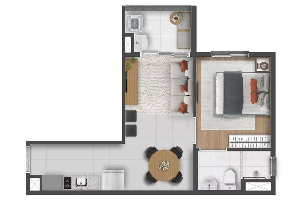 Apartamento à venda com 1 quarto, 25m² - Foto 6