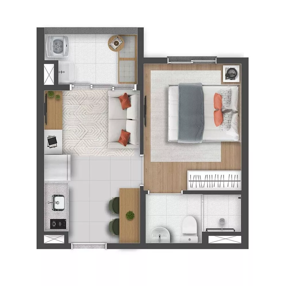 Apartamento à venda com 1 quarto, 25m² - Foto 7