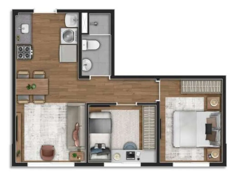 Apartamento, 2 quartos, 37 m² - Foto 8