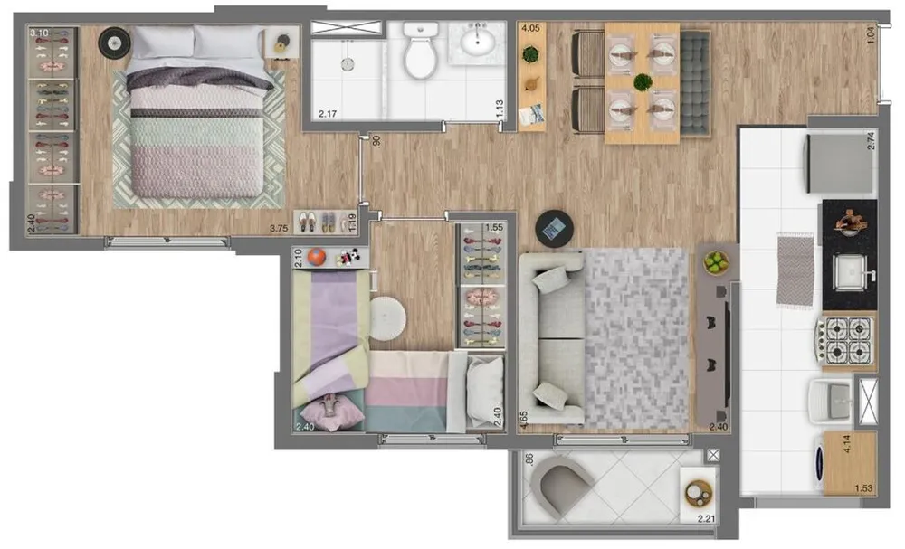 Apartamento, 2 quartos, 78 m² - Foto 5