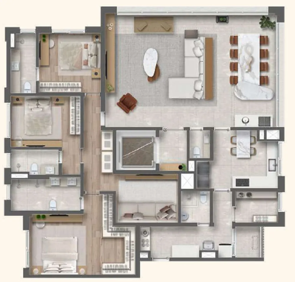 Cobertura, 3 quartos, 347 m² - Foto 12