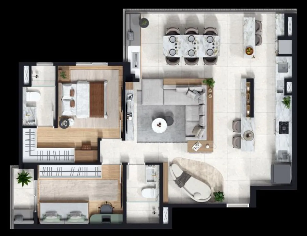Apartamento, 3 quartos, 82 m² - Foto 1