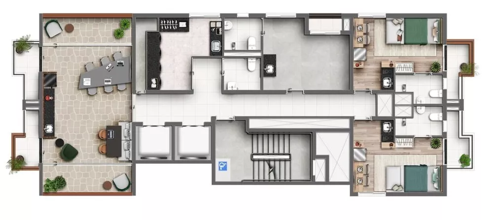 Apartamento à venda com 1 quarto, 55m² - Foto 1